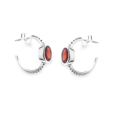 Argola de Prata com Granada - 66005