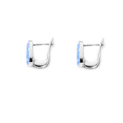 Argola de Prata com Opala - 66013
