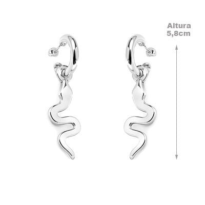 Argola de Prata Serpente/Cobra - 66016