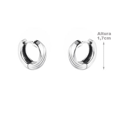 Argola de Prata Trabalhada - 66032