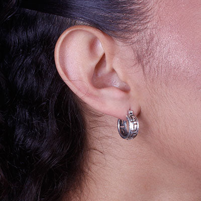 Argola de Prata Vazada - 66041