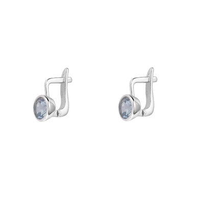 Argola de Prata com Topázio - 66043