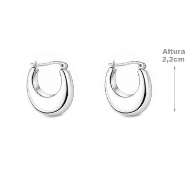 Argola de Prata Lisa - 66047