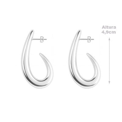 Argola de Prata Lisa - 66049