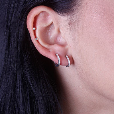 Argola de Prata com Zircônia - 66052