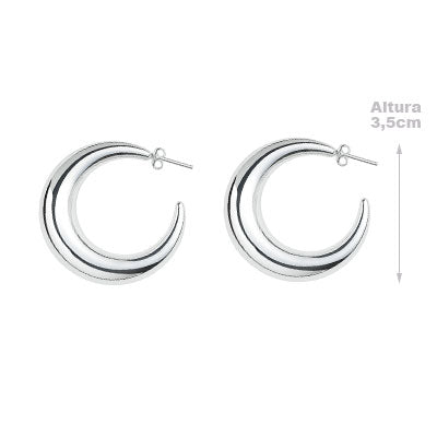 Argola de Prata Lisa - 66057