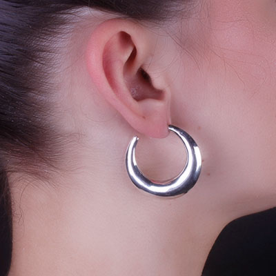 Argola de Prata Lisa - 66057