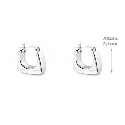 Argola de Prata Lisa - 66063