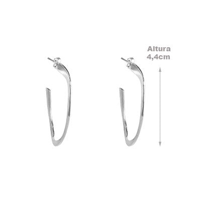 Argola de Prata Lisa - 66068