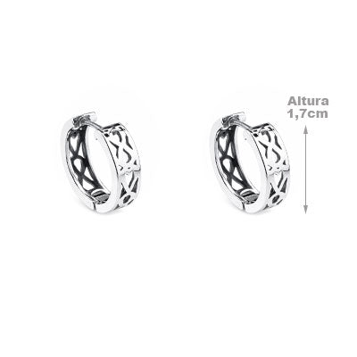 Argola de Prata Vazada - 66073