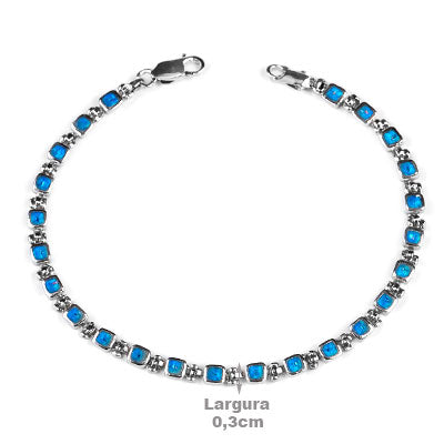Pulseira de Prata com Opala - 66144