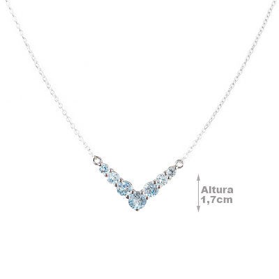 Gargantilha de Prata com Topázio - 66185