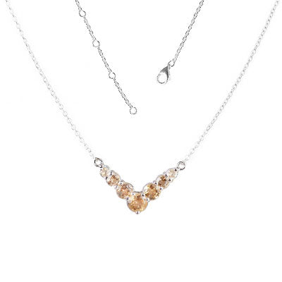 Gargantilha de Prata com Citrino - 66186