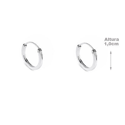 Argola de Prata Lisa - 66201