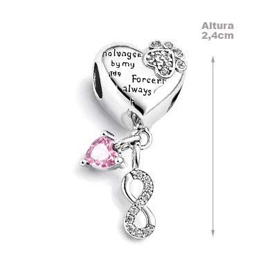 Berloque de Prata Coração - 66247
