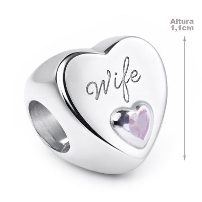 Berloque de Prata Coração - 66267
