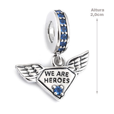 Berloque de Prata Herói - 66293