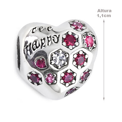 Berloque de Prata Coração - 66304