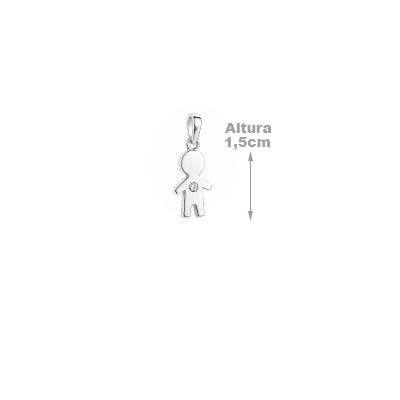 Pingente de Prata Menino - 66328