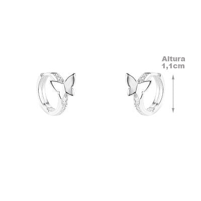 Argola de Prata Borboleta - 66332