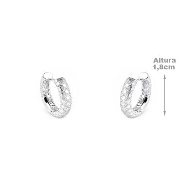 Argola de Prata Vazada - 66333