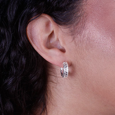 Argola de Prata Vazada - 66333