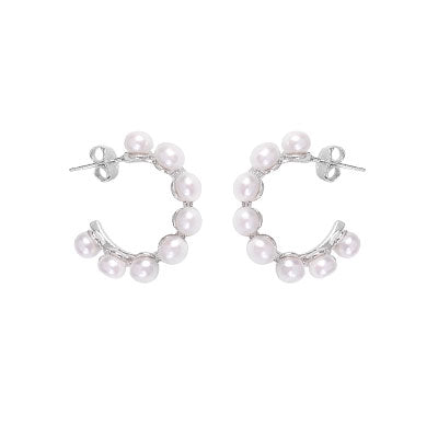 Argola de Prata com Pedras - 66339
