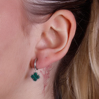 Argola de Prata Trevo - 66347