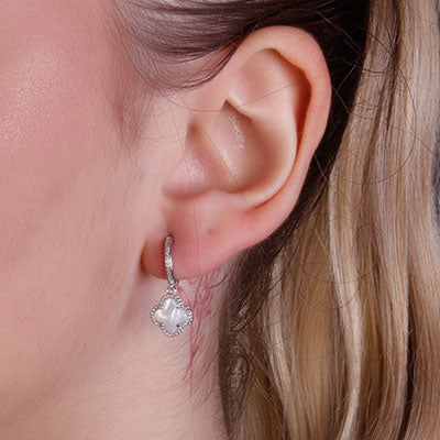 Argola de Prata Trevo - 66348