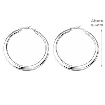 Argola de Prata Lisa - 66351