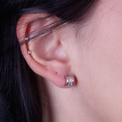 Argola de Prata com Zircônias - 66354