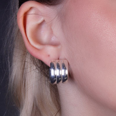 Argola de Prata Lisa - 66363