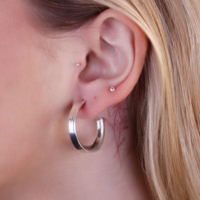 Argola de Prata Lisa - 66378