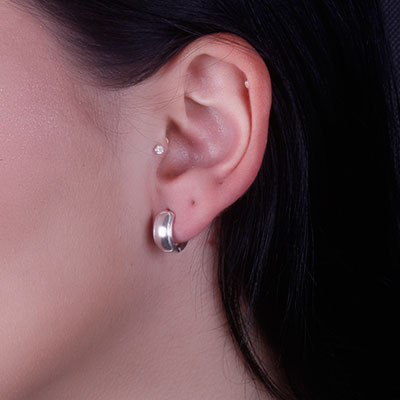 Argola de Prata Lisa - 66386