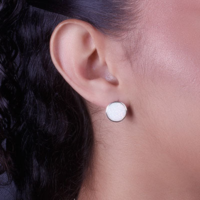 Argola de Prata com Opala - 66390