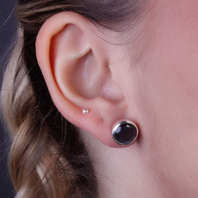 Brinco de Prata com Labradorita - 66396