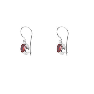 Brinco de Prata com Granada - 66407