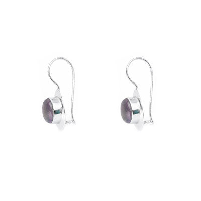 Brinco De Prata com Ametista - 66411