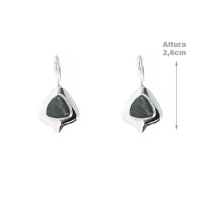 Brinco de Prata com Labradorita - 66412