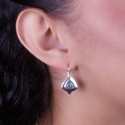 Brinco de Prata com Labradorita - 66412