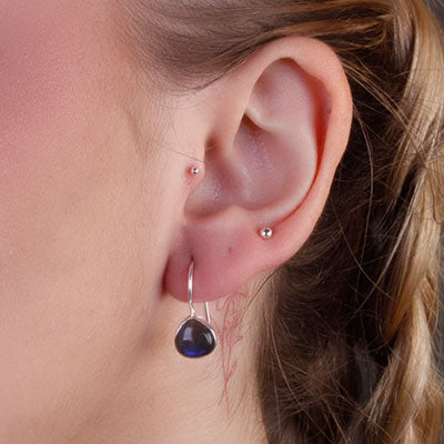 Brinco de Prata com Labradorita - 66431