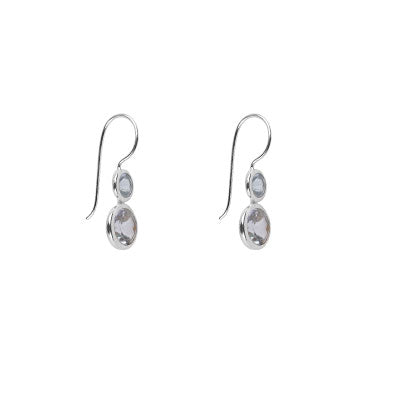 Brinco de Prata com Topázio - 66432