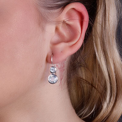 Brinco de Prata com Topázio - 66432