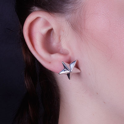 Brinco de Prata Estrela - 66442