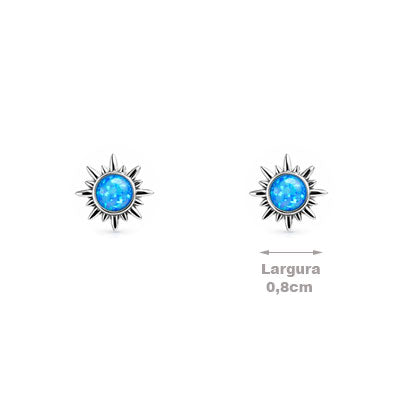 Brinco de Prata com Opala - 66456