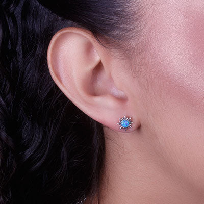 Brinco de Prata com Opala - 66456