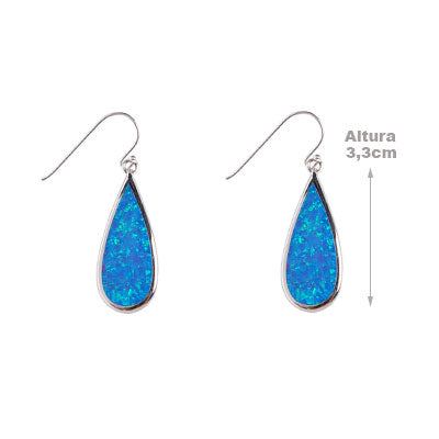 Brinco de Prata com Opala - 66457