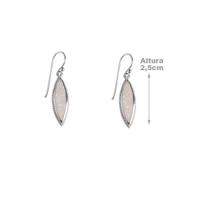 Brinco de Prata com Opala - 66458