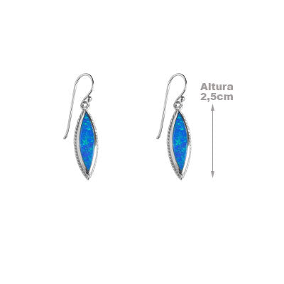 Brinco de Prata com Opala - 66459