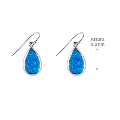 Brinco de Prata com Opala - 66466